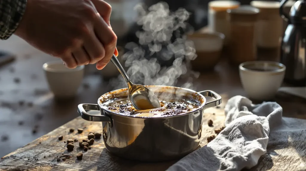 J’ai troqué les flans et mousses du commerce pour cette crème dessert au café maison : onctueuse, sans œufs et ultra facile à faire !
